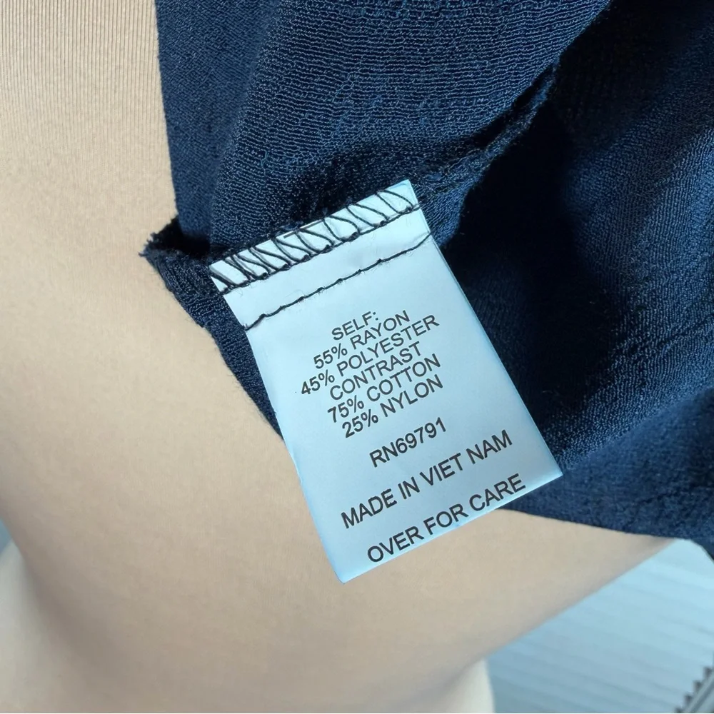 Fig & Flower Boho Embroidered Blouse Lace Back Flowy 3X - Picture 10 of 13